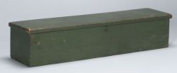 Green Painted Wooden Chart Box